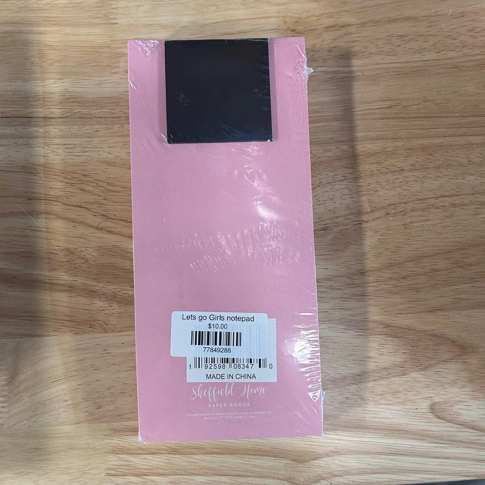 Sheffield Home Pink Cactus Notebook & Cowboy Boot List‎ Pad Notepad Set